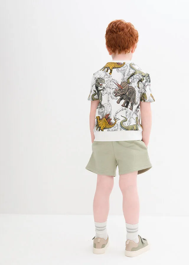 CAMISETA Y PANTALóN CORTO (2 PIEZAS) BLANCO LANAVERDE ALGA